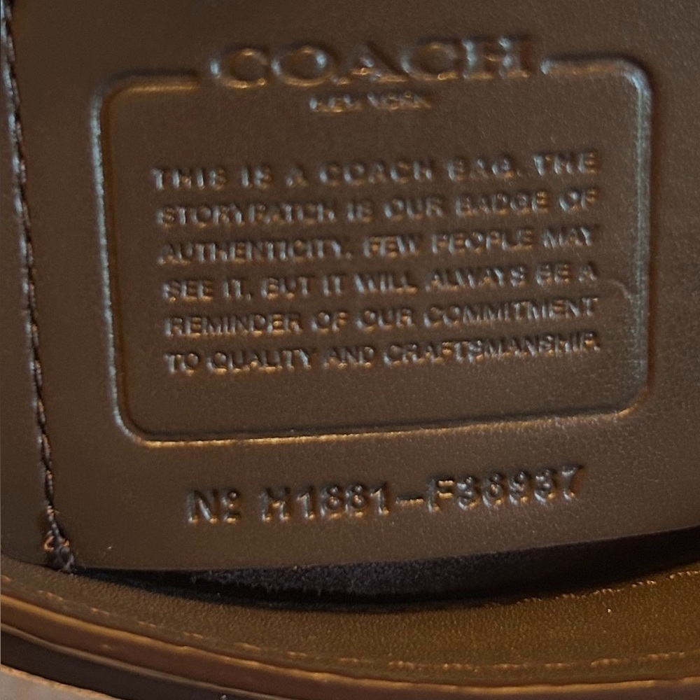 Coach Cassidy Crossbody/Shoulder Bag in Crinkle Metallic Gold - Picture 10 of 16